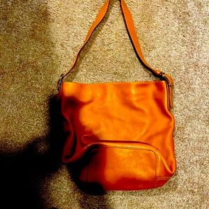 Coach cross Body carry on in all leather